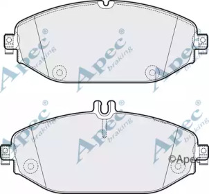 APEC BRAKING pad2055 -  Комплект тормозных колодок, дисковый тормоз